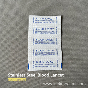 Stainless Steel Blood Lancet Blood Sugar